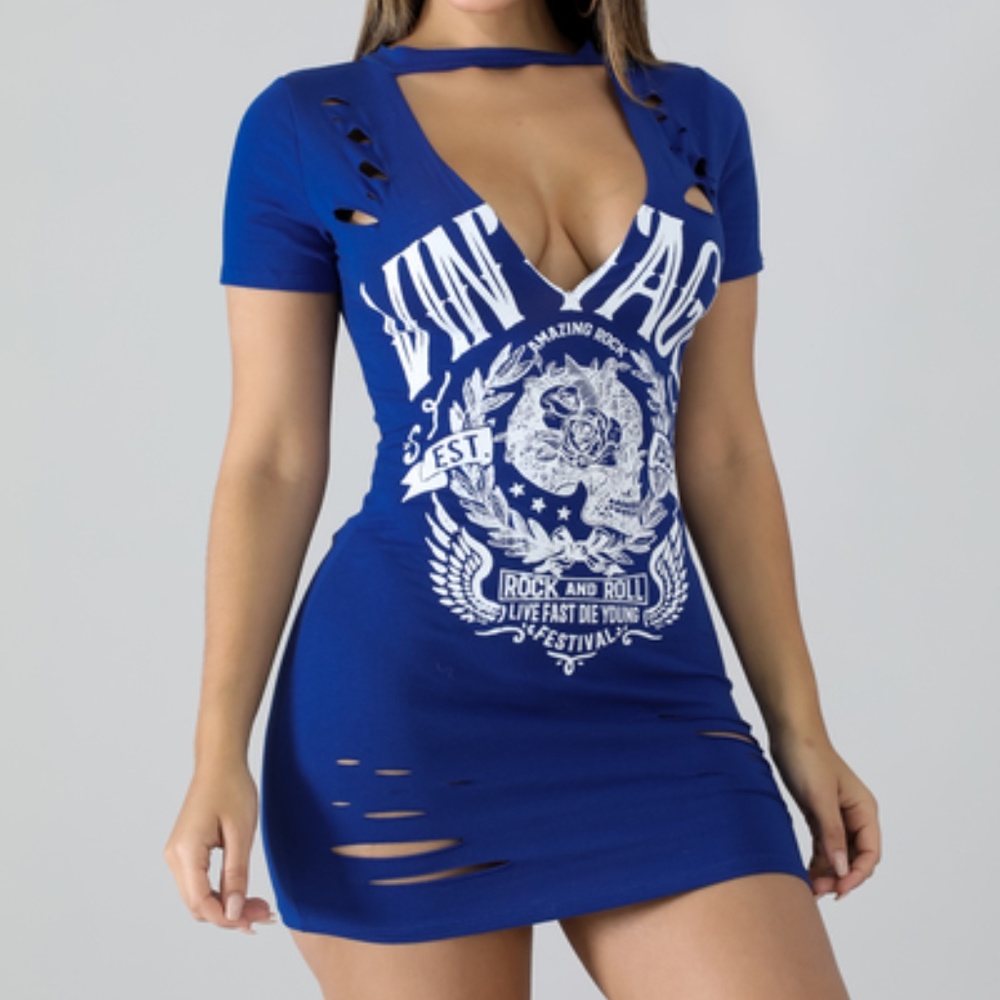Rock And Roll Choker Dress